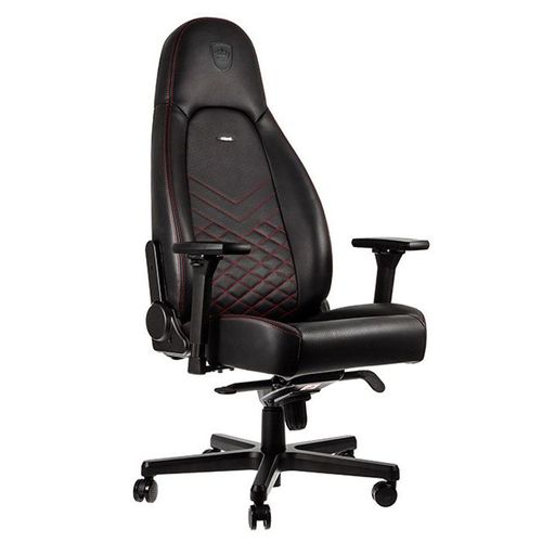 Siège Pc Gamer Noblechairs Icon - Noir/Rouge/Simili Cuir/4d