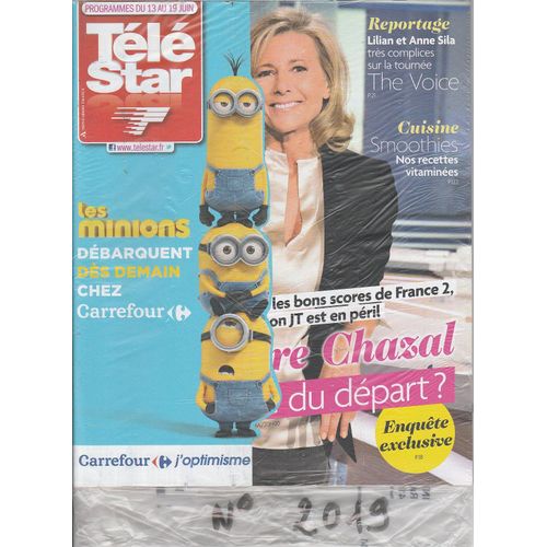 Télé Star N°2019 - 08/06/2015 - Claire Chazal - Laetitia Milot - George Clooney - The Voice