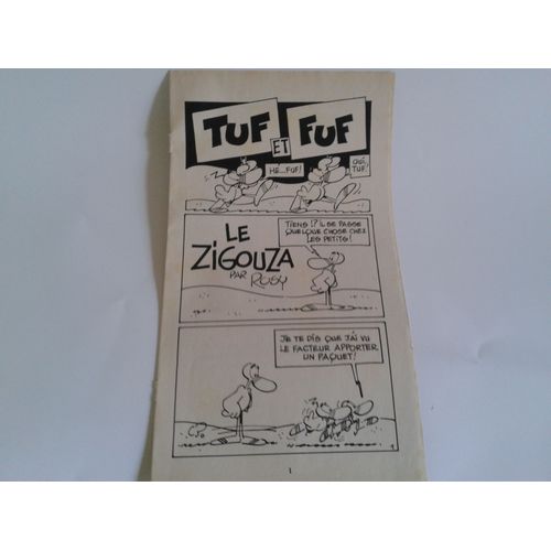 Supplément Spirou Tuf Et Fuf De Rosy