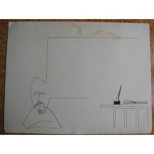 Dessin Original Guy Petitfils Etude 25 / 32 Cm 