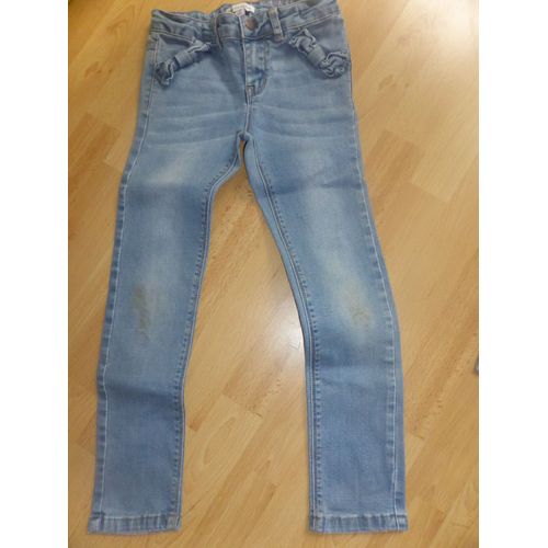 Jean Caprice De Fille Coton 8 Ans Bleu Clair