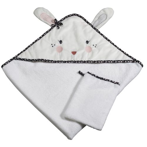 Cape De Bain Et Gant De Toilette Miss Chipie - Sauthon