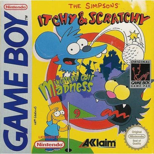 The Simpsons - Itchy & Scratchy In Miniature Golf Madness Game Boy