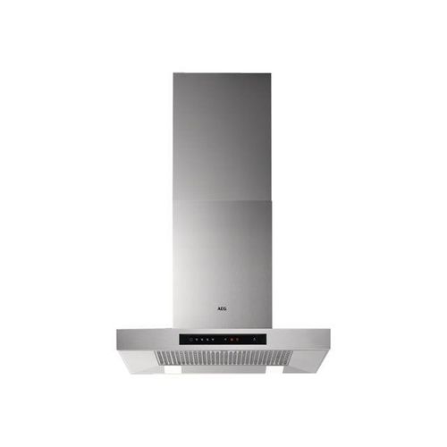 AEG DBB5660HM - Hotte - hotte décorative - largeur : 59.8 cm - profondeur : 50 cm - extraction et recirculation (avec kit de recirculation supplémentaire) - acier inoxydable