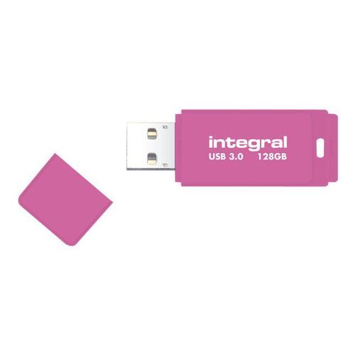 Integral Neon - Clé USB - 16 Go - USB 3.0 - rose