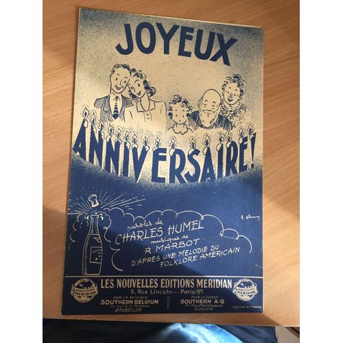 Joyeux Anniversaire Charles Humel Et R Marbot Rakuten Joyeux Anniversaire Charles Humel Et R Marbot Rakuten