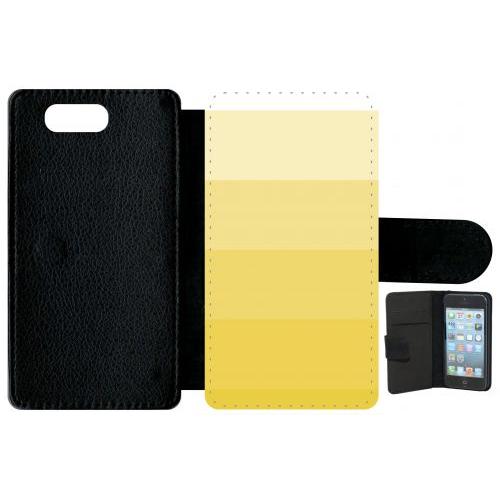 Etui À Rabat Xperia Z3 Compact - Degrad Jaune - Simili-Cuir - Noir