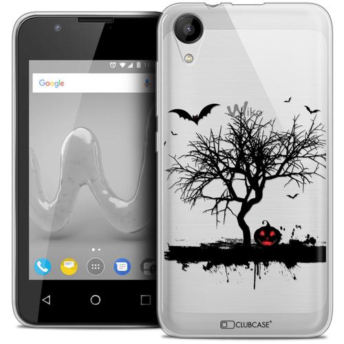 Caseink Coque Pour Wiko Sunny 2 (4 ) Housse Etui [Crystal Gel Hd Collection Halloween Design Devil's Tree - Souple - Ultra Fin - Imprimé En France]