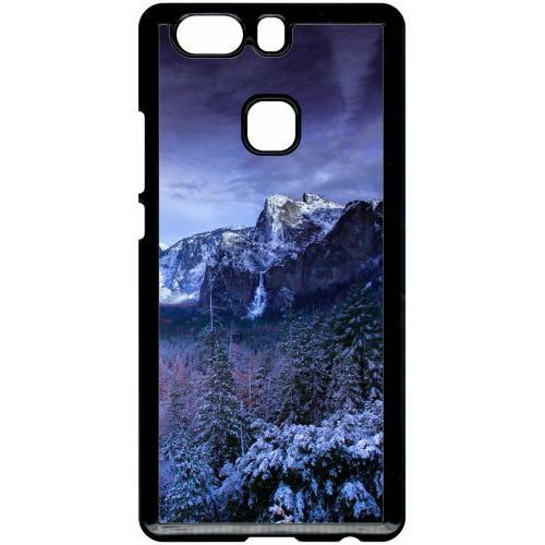 Coque Pour Smartphone - Paysage Lunaire Montagne - Compatible Avec Huawei P9 Plus - Plastique - Bord Noir