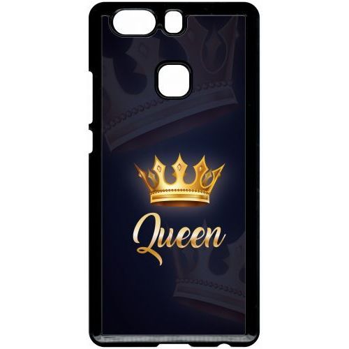 Coque Pour Smartphone - Queen Fond Noir - Compatible Avec Huawei P9 Plus - Plastique - Bord Noir