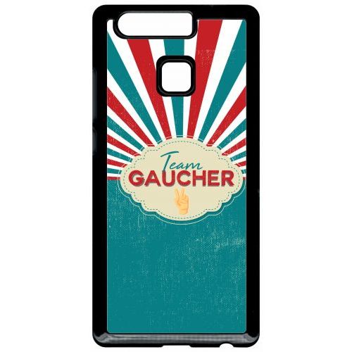 Coque Pour Smartphone - Team Gauchers - Compatible Avec Huawei P9 - Plastique - Bord Noir