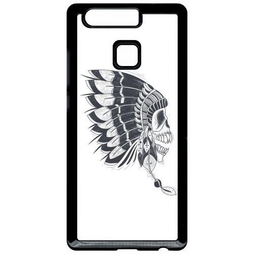 Coque Pour Smartphone - Indien - Compatible Avec Huawei P9 - Plastique - Bord Noir