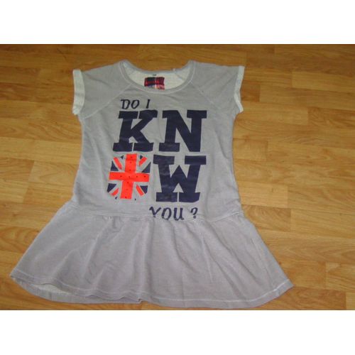 Robe Caprice De Fille 16 Ans Gris Clair Écritures Strass