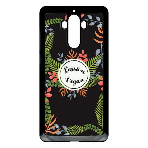 Coque Pour Smartphone - Vegan Passion - Compatible Avec Huawei Mate 9 - Plastique - Bord Noir