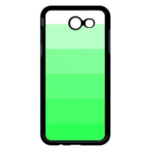 Coque Pour Smartphone - Degrad Vert Fluo - Compatible Avec Samsung Galaxy J3 (2017) - Plastique - Bord Noir