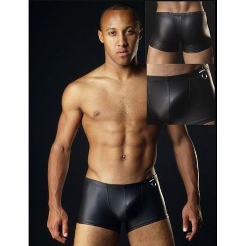 Boxer Slip Anneau Vinyle  Homme Man Underwear Simili Cuir