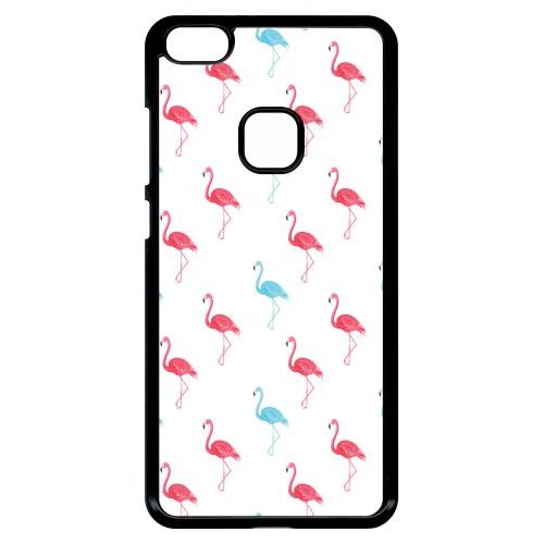 Coque Pour Smartphone - Flamand Rose - Compatible Avec Huawei P10 Lite - Plastique - Bord Noir