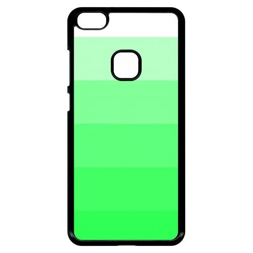 Coque Pour Smartphone - Degrad Vert Fluo - Compatible Avec Huawei P10 Lite - Plastique - Bord Noir