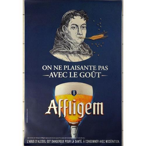 Affiche Publicitaire Bière " Affligem " : Grand Format 120x175 Cm