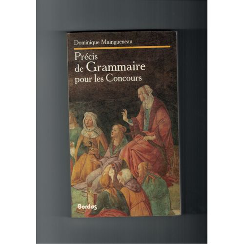 Précis De Grammaire Pour Les Concours