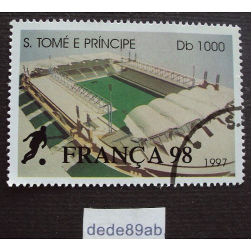 S. Tomé E Principe.. 1000 Db França 98 (Coupe Du Monde De Football 1998) Oblitéré Used Stamp.