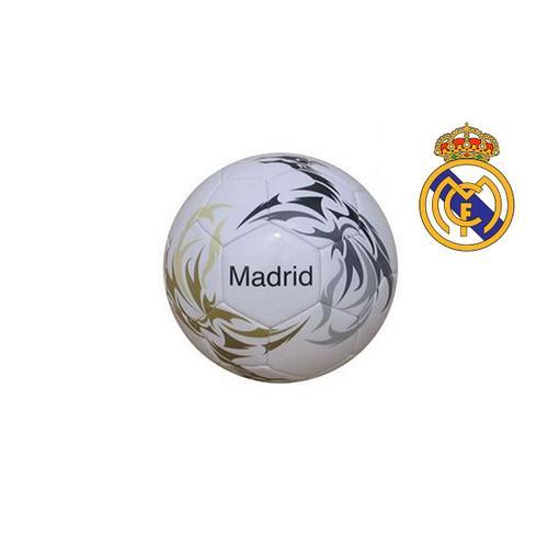 Ballon de football en cuir Real Madrid Blanc Taille 3 Officiel