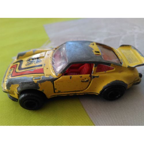 Voiture Rallye Modelisme Porshe Turbo Majorette Made In France  N 209 Jaune-Majorette