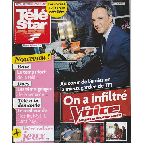 Télé Star N°2056 - 22/02/2016 - The Voice/ Milot/ Celarie/ Elementary/ Fonda George Clooney
