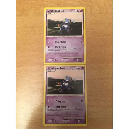 2x Cradopaud 60pv (60/100) Pokemon