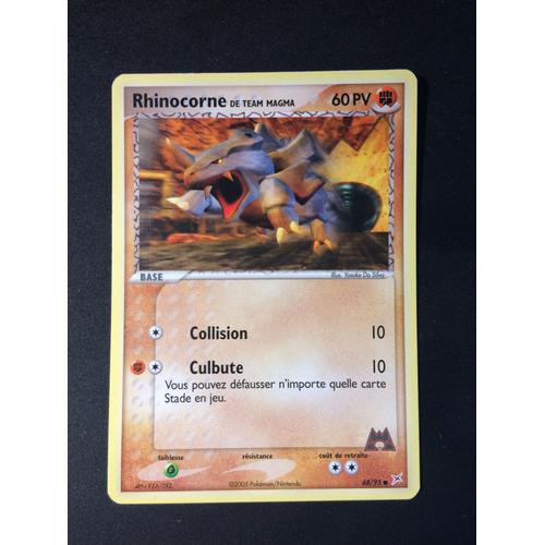 Rhinocorne 68/95 Set Ex Team Magma Vs Team Aqua Fr