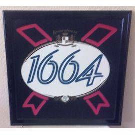 Tableau Publicitaire Plastique Bière "1664" (Kronenbourg)