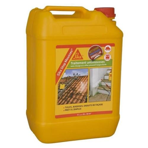 SIKA - Traitement anti-mousses - Multi-surfaces - 5L