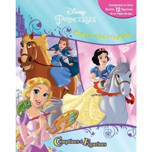 Disney Princesses 12 Figurines Et Un Tapis De Jeu - Livre Cartonné De 10 Pages - Fille - 3 Ans