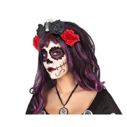Serre-Tete Fleurs Halloween Adultes Femmes