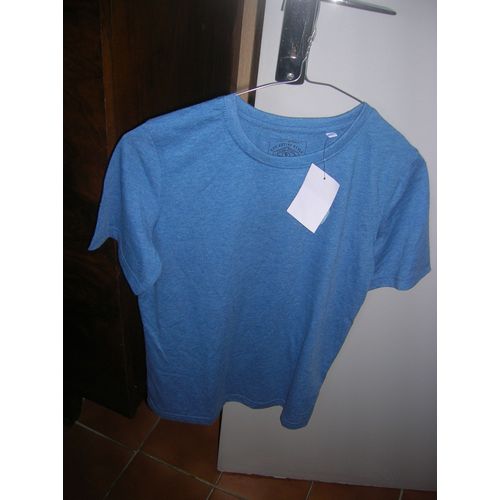 T-Shirt C&a Manches Courtes 65% Polyester,35% Coton 11/12 Ans Bleu