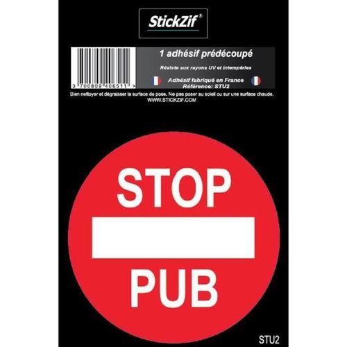 Stop Pub Adhésif Pré-Découpé - Ø 7 Cm - Résistant