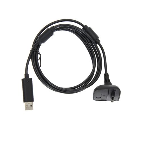 Câble Usb Chargeur Pour Manette Microsoft Xbox 360  - 1,5 Mètre - Noir