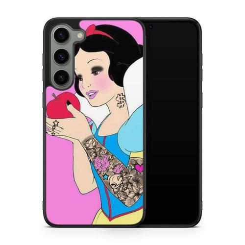 Coque Pour Samsung Galaxy A25 Princesse Disney Funny Tatouée Rock Punk Ariel Alice White Snow Case Blanche Neige Ref 2299