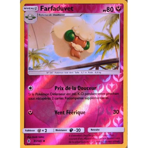 Carte Pokémon 91/145 Farfaduvet 80 Pv - Reverse