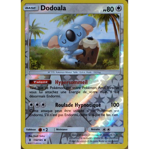 Carte Pokémon 114/145 Dodoala 80 Pv - Reverse
