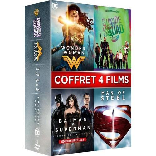 Wonder Woman + Suicide Squad + Batman V Superman : L'aube De La Justice + Man Of Steel - Pack