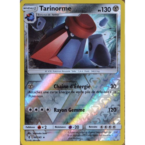 Carte Pokémon 86/145 Tarinorme 130 Pv - Reverse Sl2 - Soleil Et Lune - Gardiens Ascendants Neuf Fr