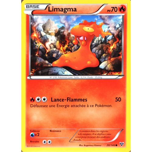Carte Pokémon 20/146 Limagma 70 Pv Xy Neuf Fr