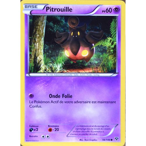 Carte Pokémon 56/146 Pitrouille 60 Pv Xy Neuf Fr