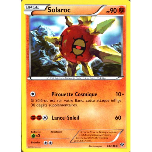 Carte Pokémon 64/146 Solaroc 90 Pv Xy Neuf Fr