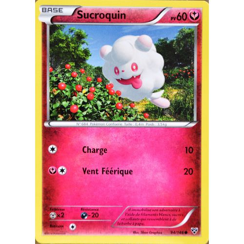 Carte Pokémon 94/146 Sucroquin 60 Pv Xy Neuf Fr