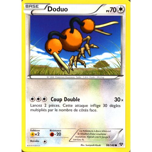 Carte Pokémon 98/146 Doduo 70 Pv Xy Neuf Fr