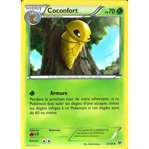Carte Pokémon 4/146 Coconfort 70 Pv Xy Neuf Fr