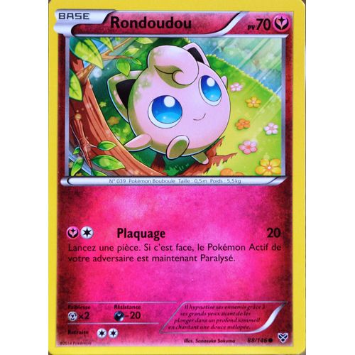 Carte Pokémon 88/146 Rondoudou 70 Pv Xy Neuf Fr