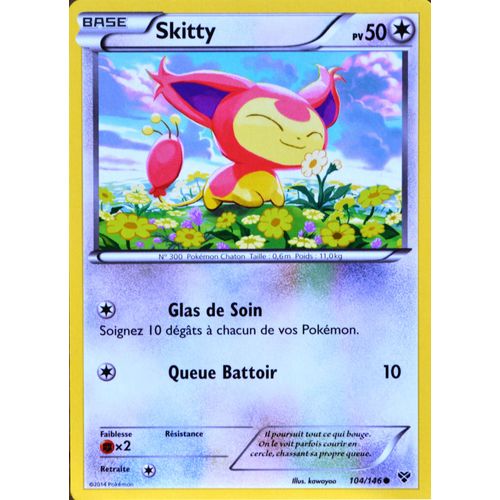 Carte Pokémon 104/146 Skitty 50 Pv Xy Neuf Fr
